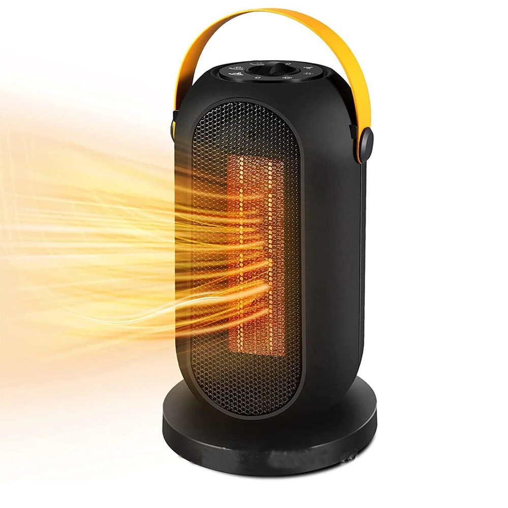 1500W PTC Heater Household Shaking Fan Heater Desktop Fan Heater Electric Heater Indoor Heating Bathroom for 15-20m² Area (image for) 1500W PTC Heater Household Shaking Fan Heater Desktop Fan Heater Electric Heater Indoor Heating Bathroom for 15-20m² Area